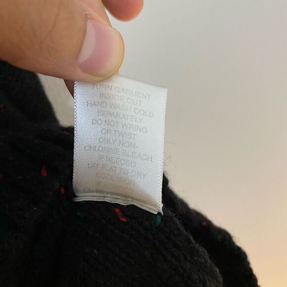 Christopher & Banks Women's S Black Santa Christmas Pullover Sweater - Picture 7 of 10